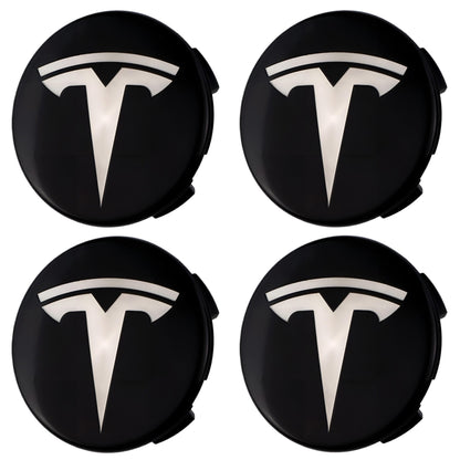 Tesla Hub Caps | Black Chrome
