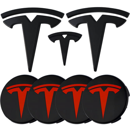 Tesla Emblem Overlay | Gloss Black
