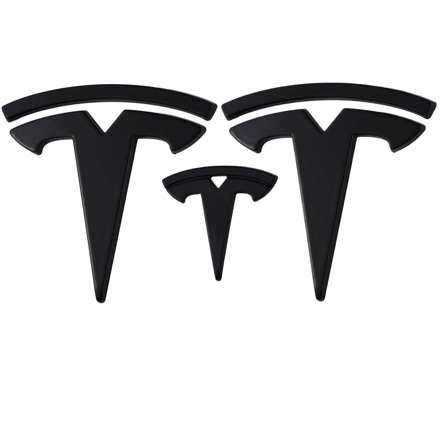 Tesla Emblem Overlay | Gloss Black