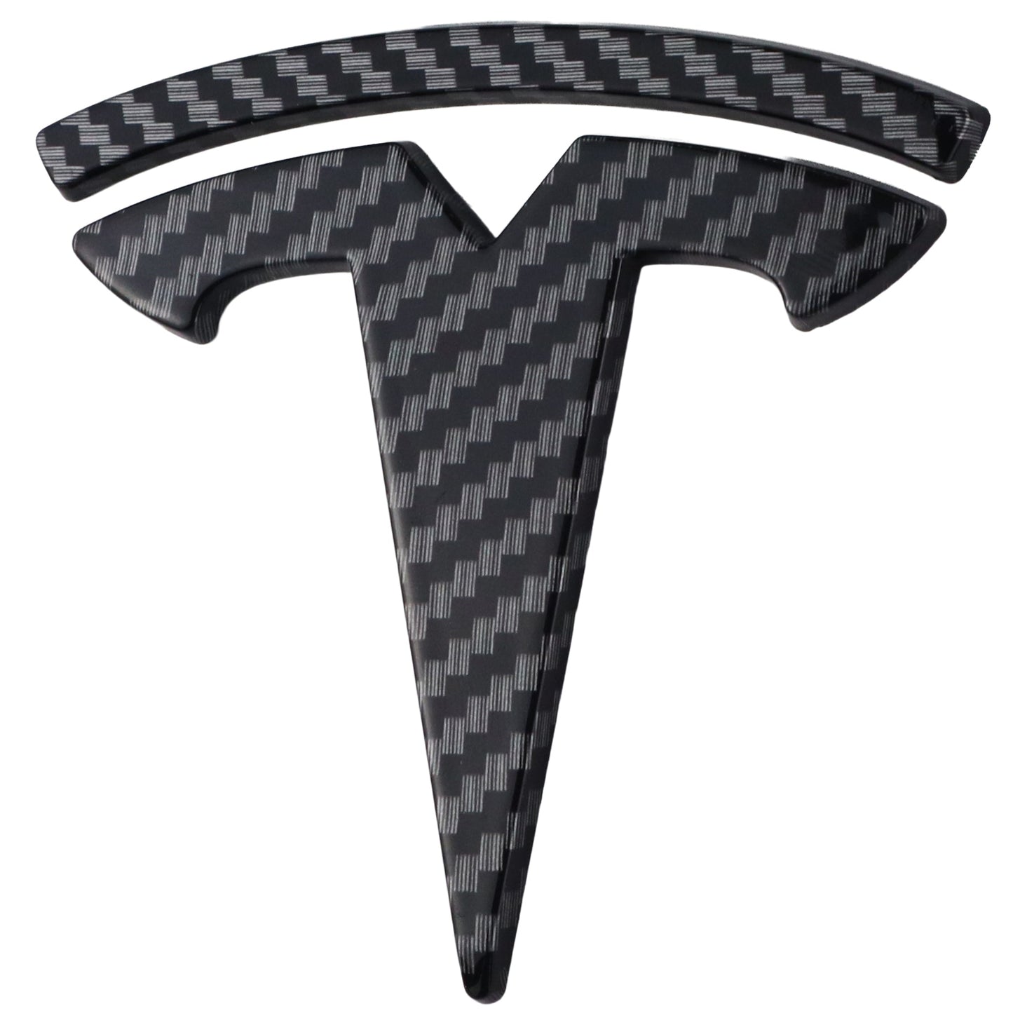 Tesla Emblem Overlay | Carbon Fiber