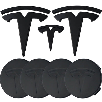 Tesla Emblem Overlay | Gloss Black